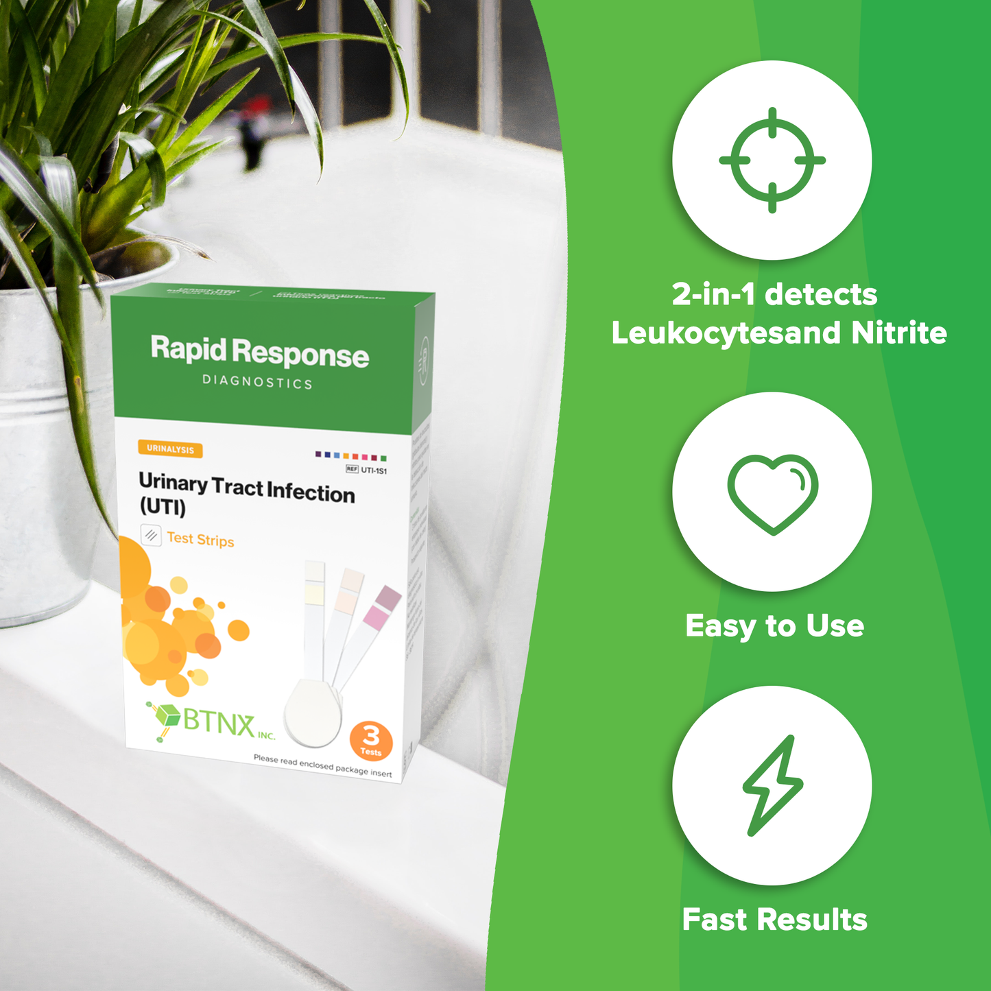 Bandelettes de test pour les infections urinaires